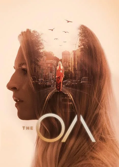 The OA — promotional poster, a woman's profile with a city reflected in her silhouette